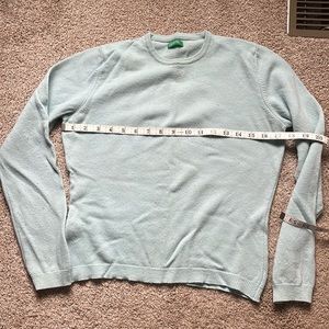 United colors of Benetton wool crewneck sweater Tiffany blue size small